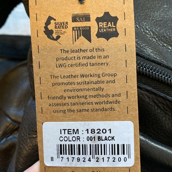 Hide and Stitches Black Leather Purse/Crossbody Bag - Picture 5 of 10